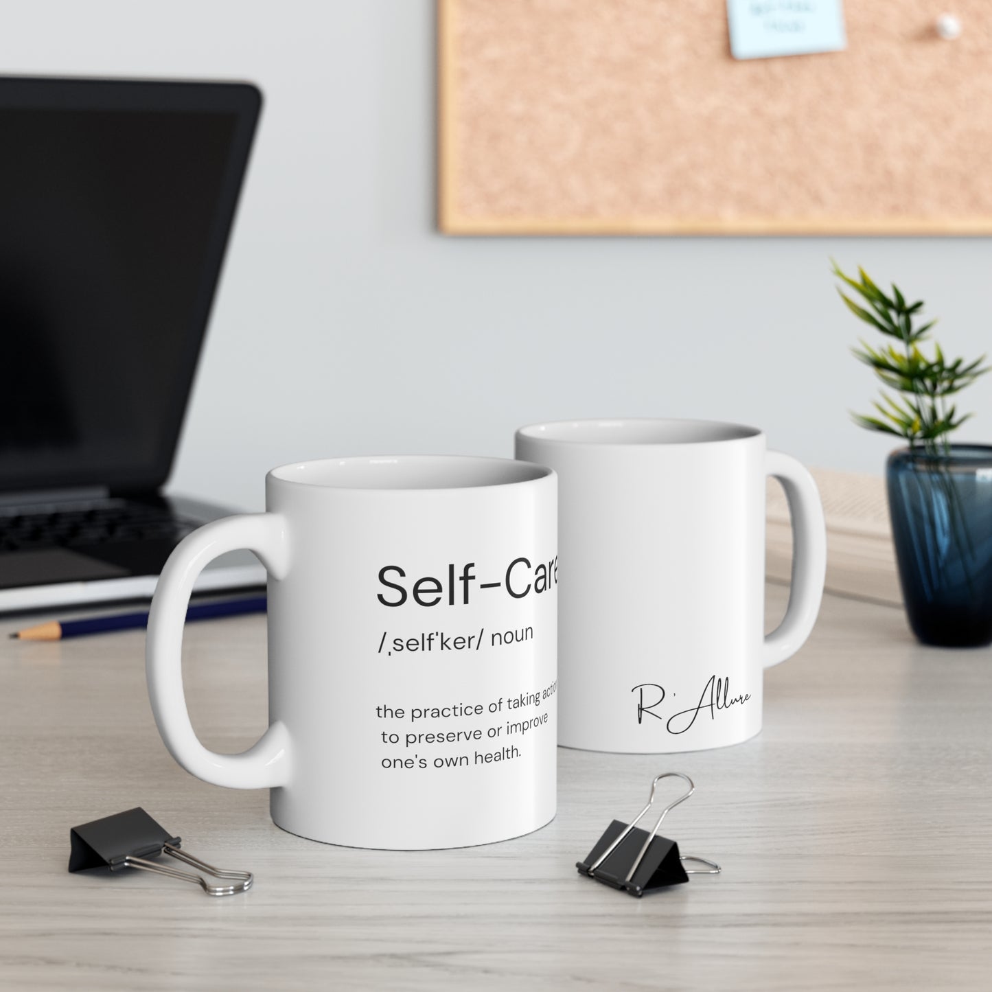 11oz Self Care White Ceramic Mug